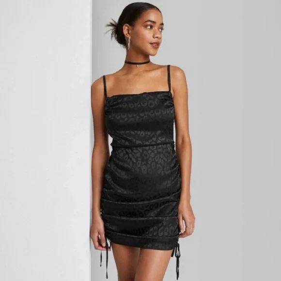 wild fable ruched bodycon dress Wild Fable Women's Ruched Knit Mini Bodycon Dress